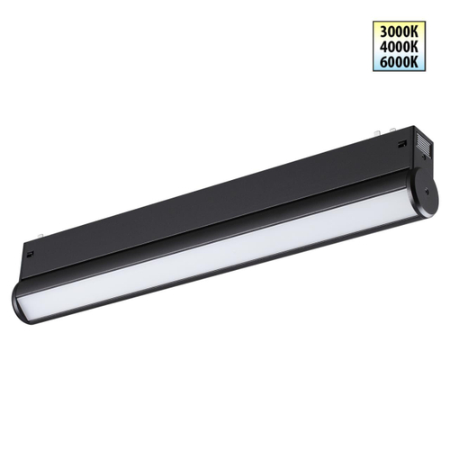 359952 PORT NT25 214 черный Трековый светильник с переключ. цв. темпер. IP20 LED 3000К\4000К\6000К 18W 90-240V VECTOR