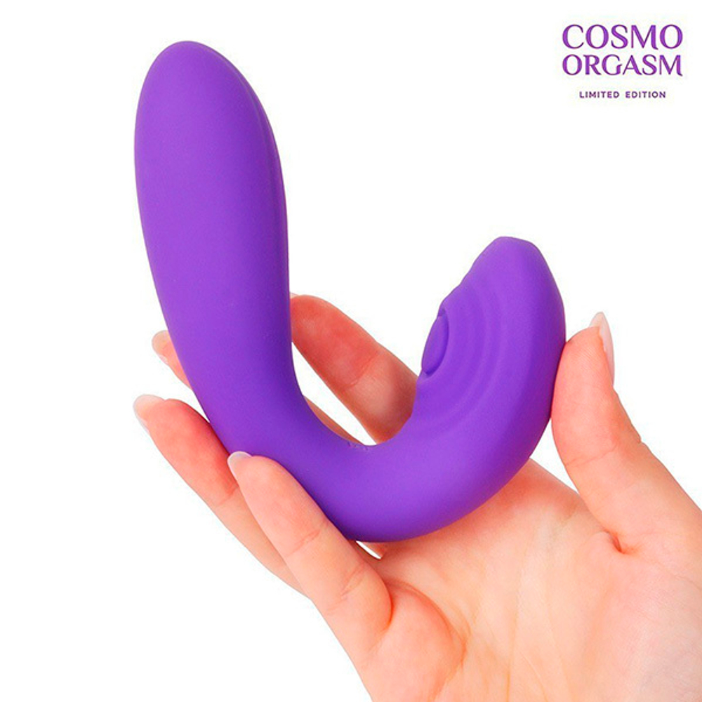 Фиолетовый вибромассажер 18см Bior Toys Cosmo Orgasm CSM-23164