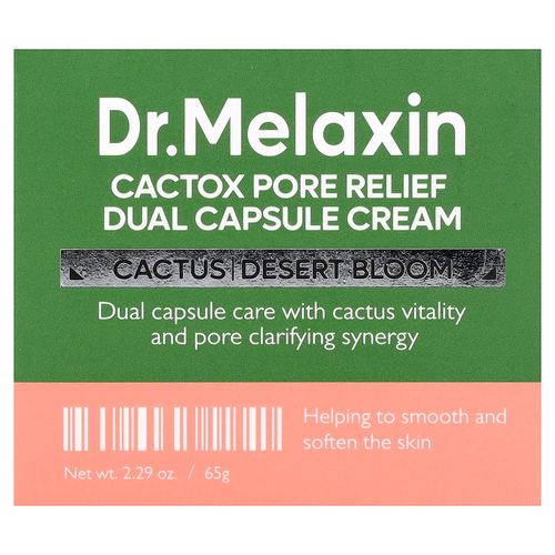 Dr.Melaxin, Cactox Pore Relief, крем в двойной капсуле, 65 г (2,29 унции)