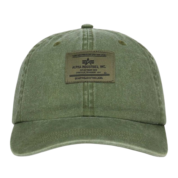 Бейсболка Alpha Industries Battlewash Cap OG-107 Green (Зеленая)