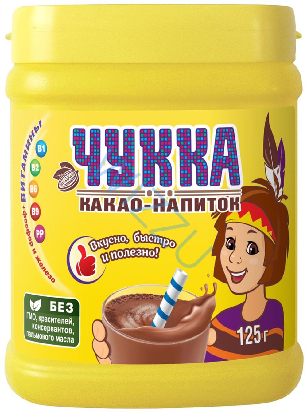 Какао напиток Чукка 125г пл/б