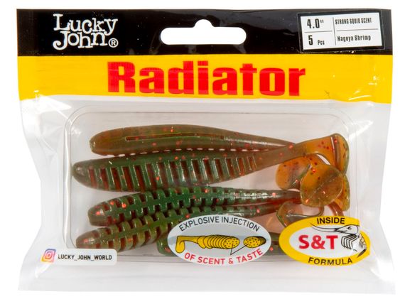 Виброхвосты съедобные LJ Pro Series RADIATOR 4.0"(10 см), цв. 085, 5 шт.