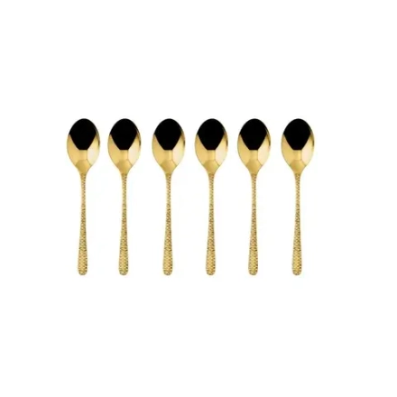 Sambonet Набор из 6 ложек для эспрессо Venezia PVD Gold 52765GA7