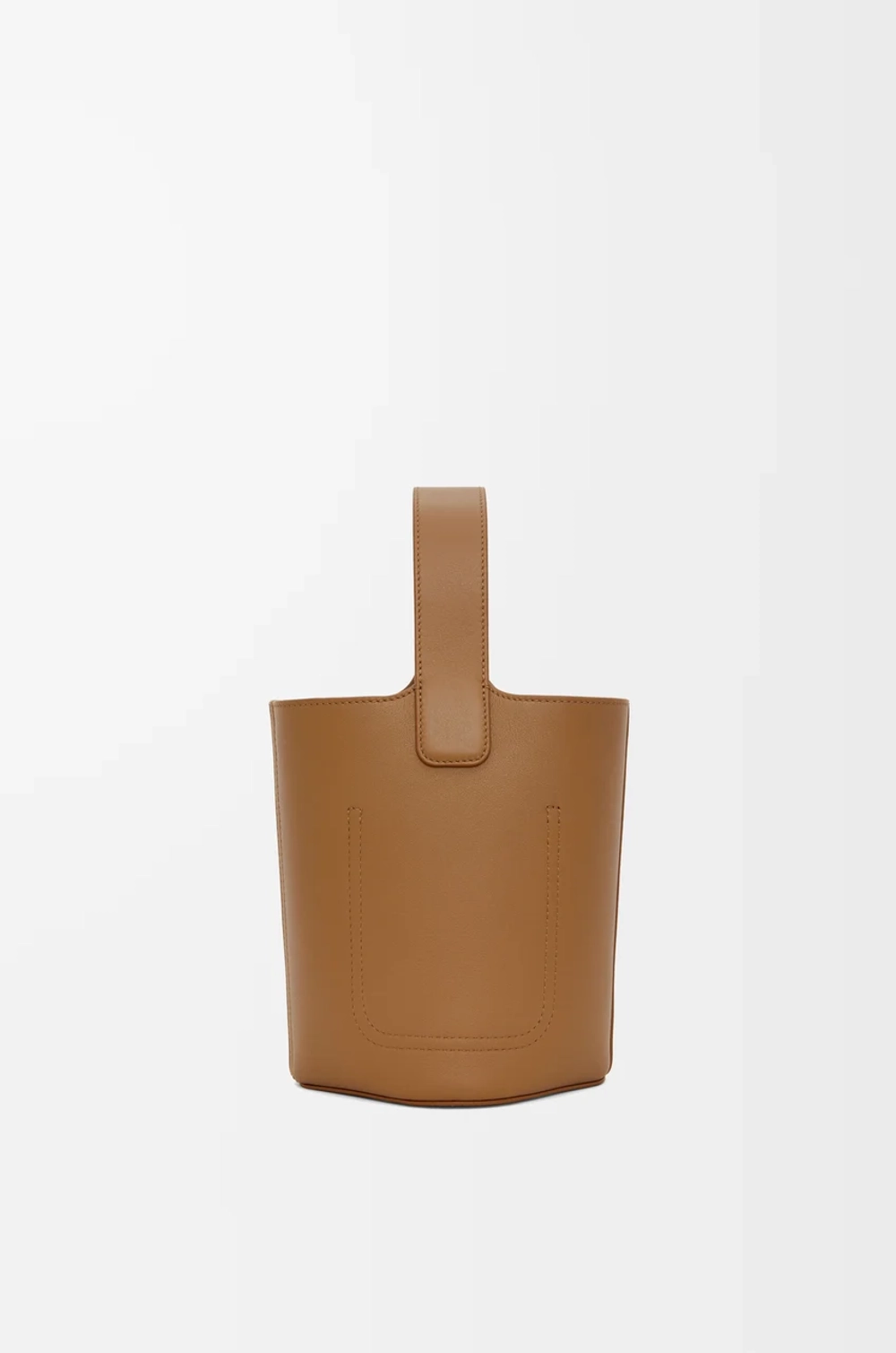 Loewe Мини-сумка-ведро Pebble из гладкой телячьей кожи, светло-коричневый