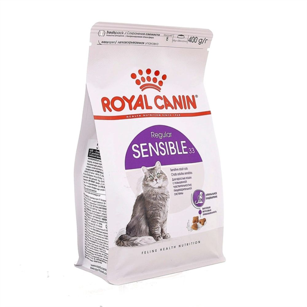 Royal Canin 400г Sensible 33 Сухой корм для кошек с чувствительным пищеварением