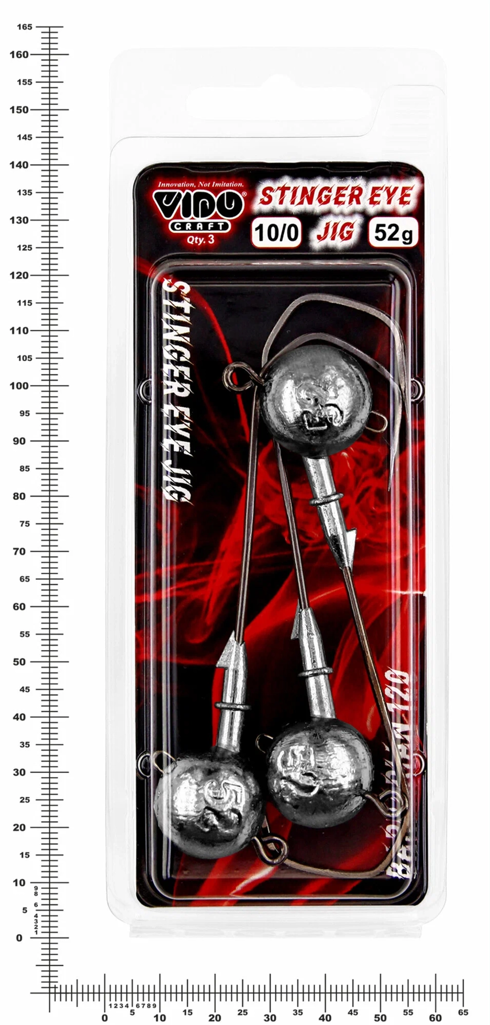 Джиг некрашеный Stinger Eye Jig, крючок Vido Craft VD-079 10/0 (3шт/уп)