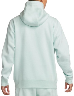 Мужская теннисная кофта Nike Sportswear Club Hoodie PO BB - barley green/barley green/white