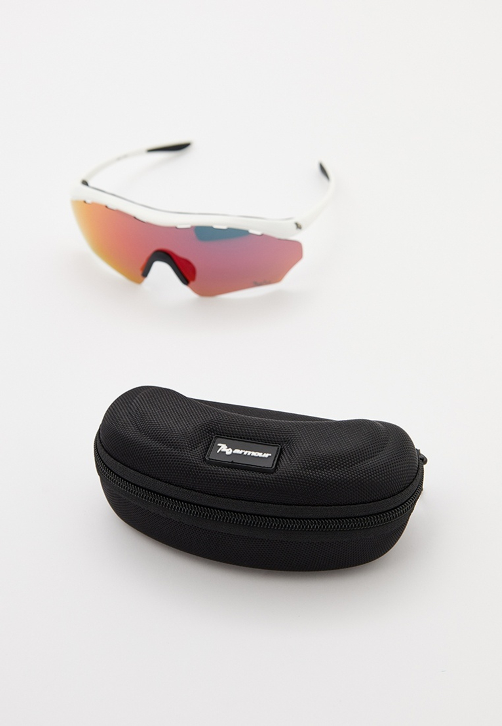 Спортивные очки с диоптриями 720armour RiderB7 / Matte White / Smoke Full Red Ti Lens