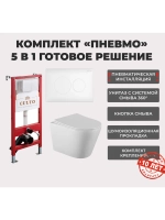 Инсталляция пневматическая с подвесным унитазом MONEY
