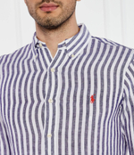 Льняная рубашка POLO RALPH LAUREN - фиолетовый(710837274)