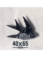 Силиконовая форма Ласточка 40х65 мм