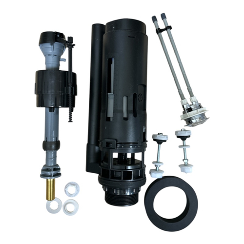Сливной механизм с толкателем + заливной клапан Fluidmaster 3/8 дюйма латунь