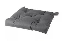 МАЛИНДА MALINDA Подушка на стул 40/35x38x7 см, серая
