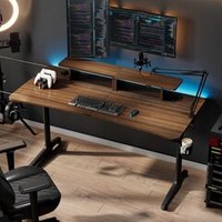 Стол для компьютера EUREKA GIP 60, Walnut (ERK-I60P-WN)