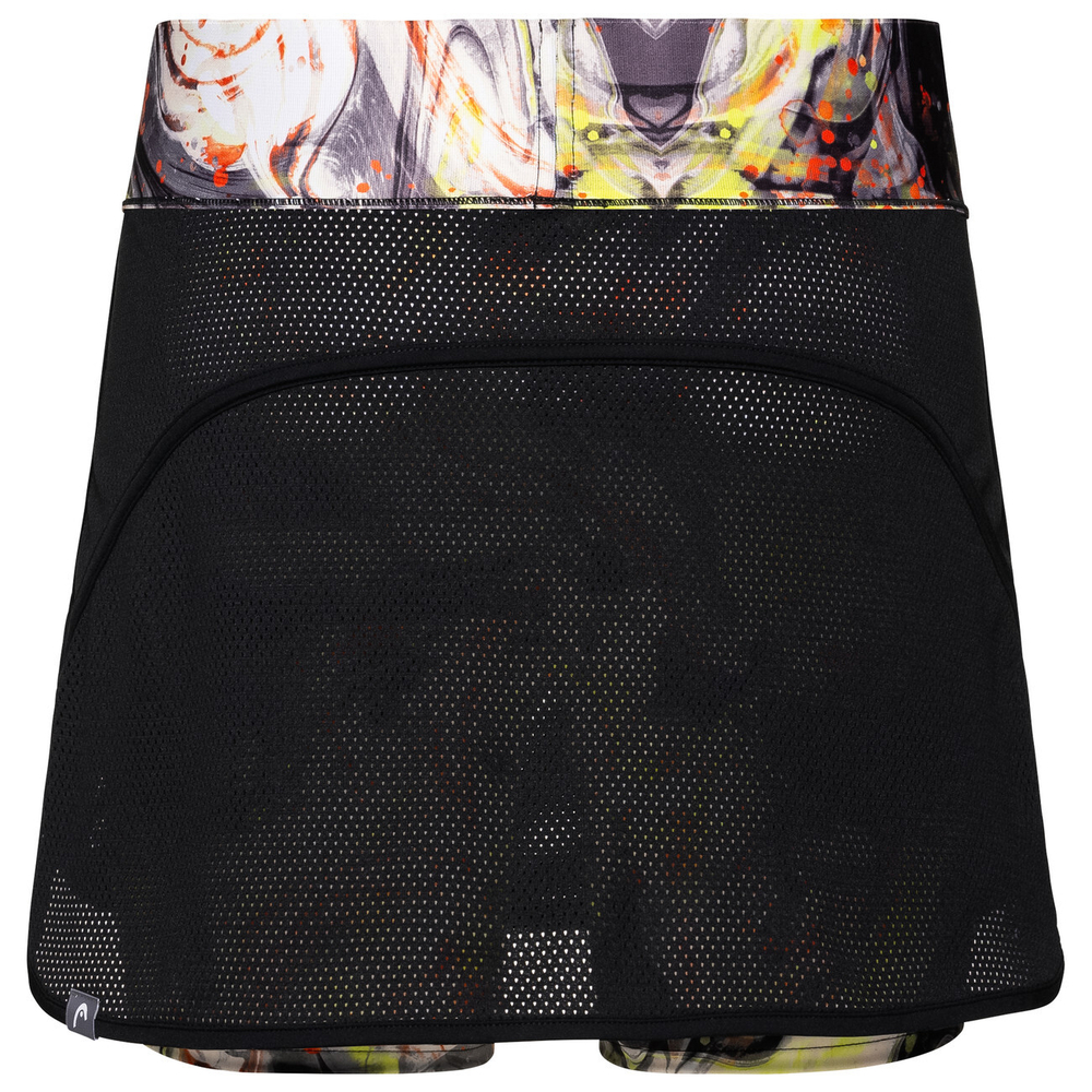 Юбка для девочки теннисная Head Smash Skort G - black/разноцветный