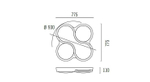 Leds-C4 15-2807-14-M1 — Потолочный накладной светильник OCHO