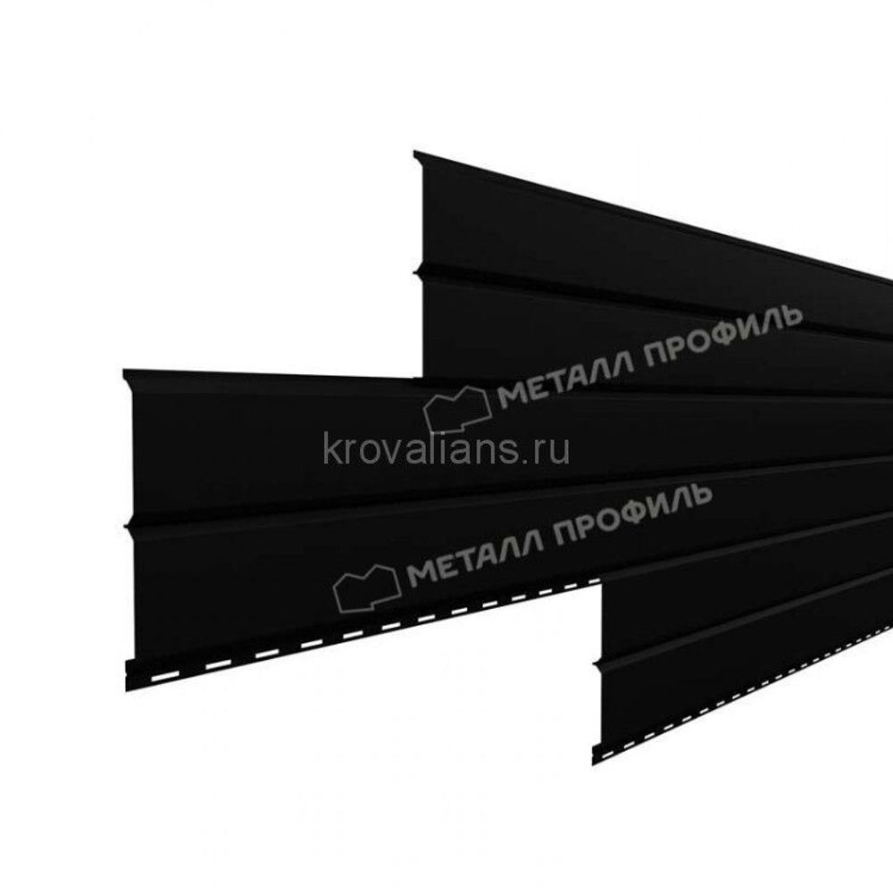 Сайдинг металлический L -Брус ХL VikingMP-01- - RALL 9005 Черный, 0.45мм