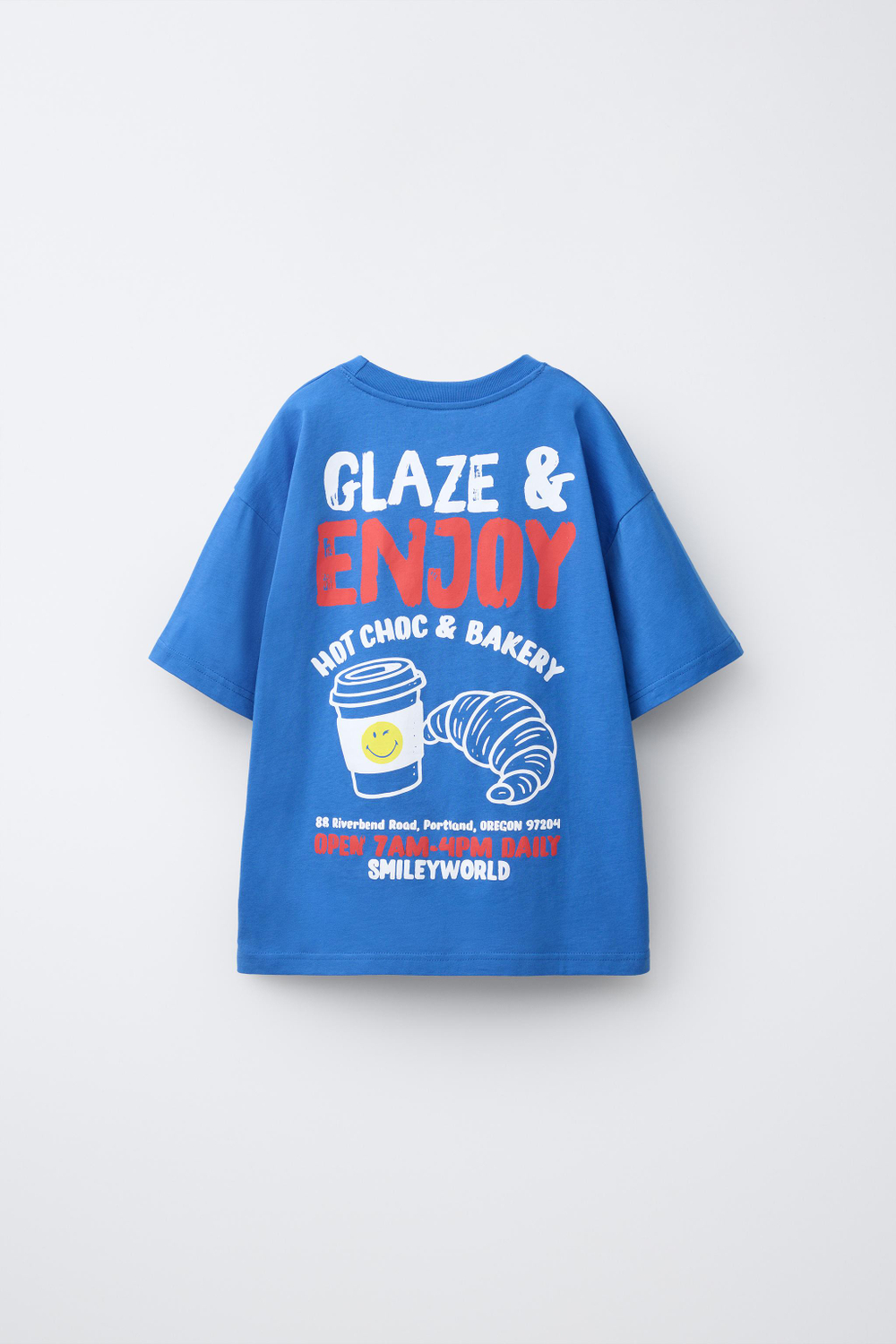 ZARA ФУТБОЛКА SMILEYWORLD®, СИНИЙ