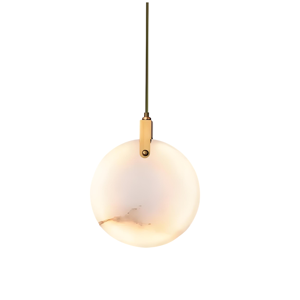 Подвесной светильник 11391P 15cm Brass / White Alabaster