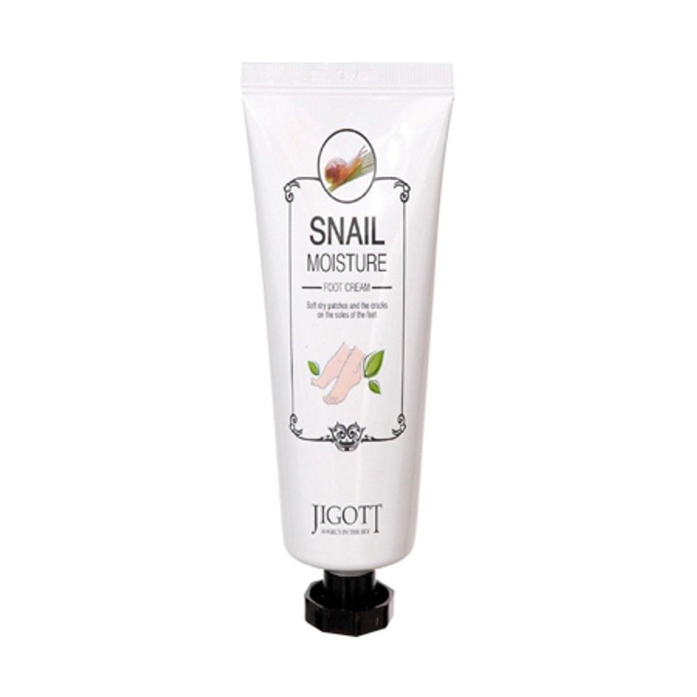 JIGOTT Крем для ног МУЦИН УЛИТКИ SNAIL MOISTURE FOOT CREAM, 100 мл