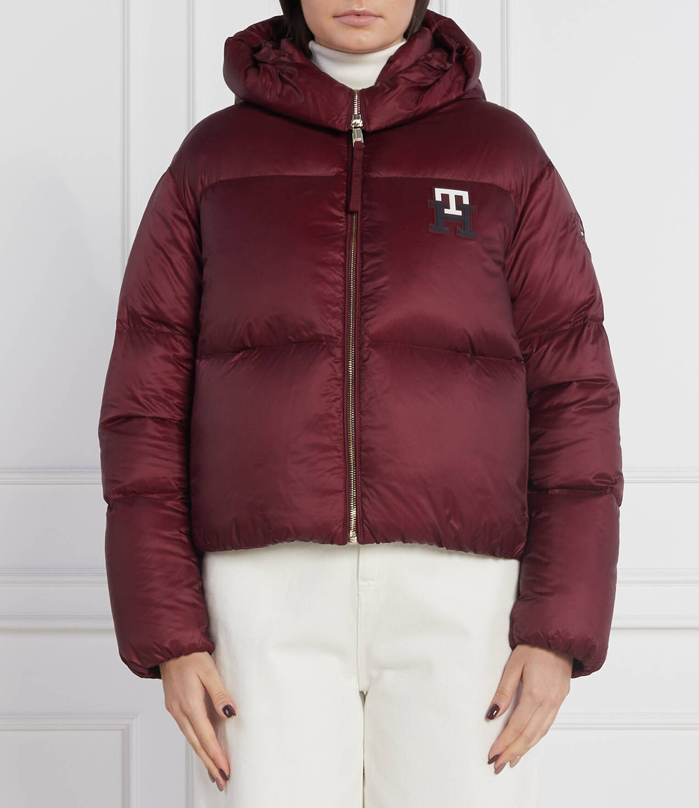пуховая куртка monogram badge Tommy Hilfiger - бордовый(WW0WW37479)