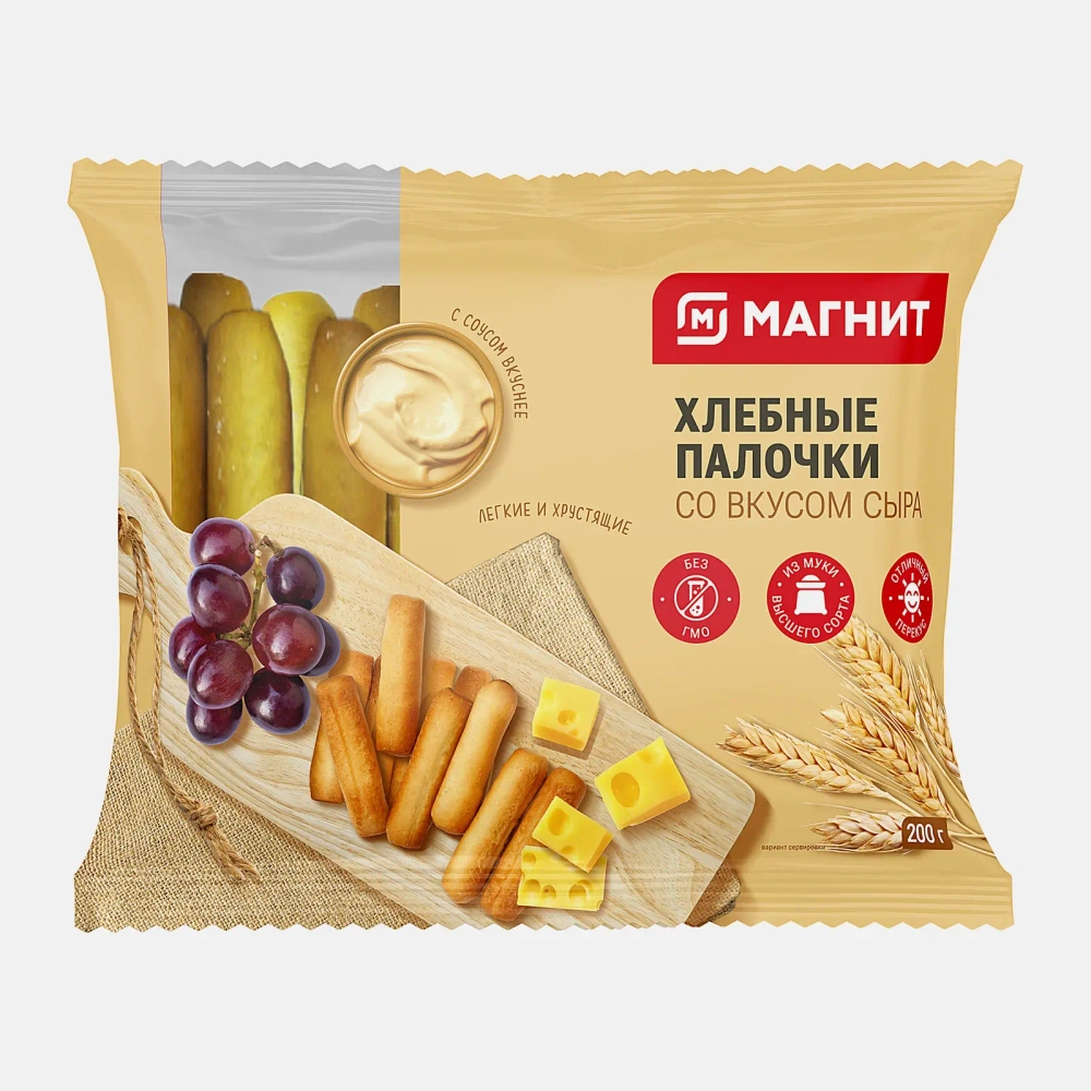 Хлебные палочки вкус сыра Магнит 200г