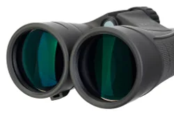 Бинокль Levenhuk Nitro 12x50, вид спереди, зеленые линзы