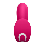 Розовый анально-вагинальный вибромассажер 11см Satisfyer Top Secret+