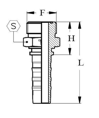 Фитинг DN 20 ORFS (Г) 1.7/16 CS