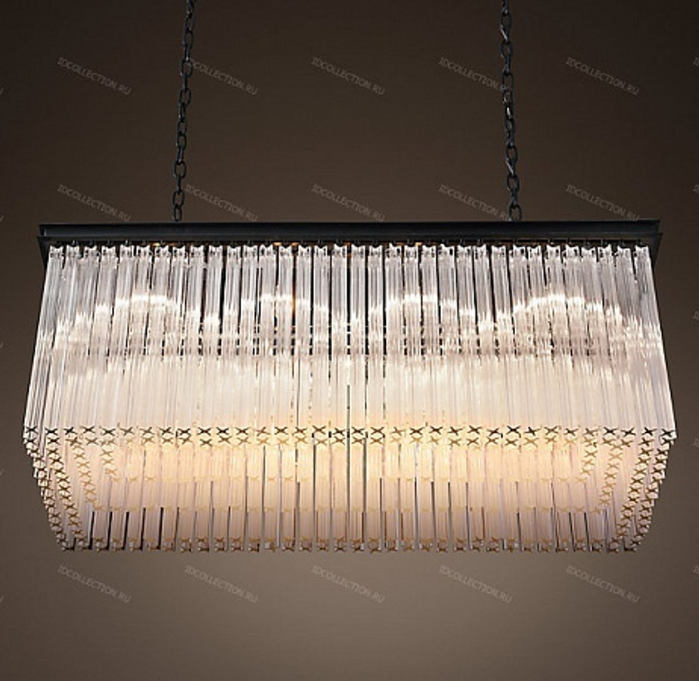 Люстра 1930S ASTOR CRYSTAL RECTANGULAR Restoration Hardware 68400008