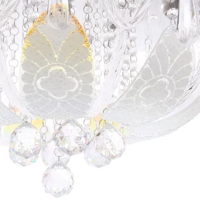 Люстра 5*40Вт Е27+LED 30*50*50см хром A8070-500