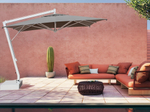 Зонт профессиональный 3х3 м Scolaro Pompei Braccio, белый, серо-коричневый