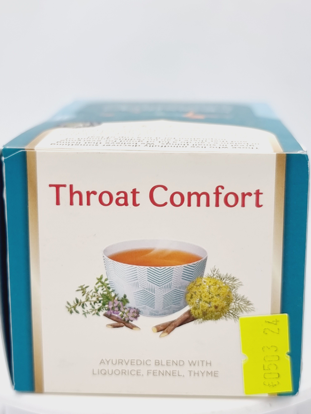 Чай Yogi Tea "Throat Cоmfort" травяной со специями 1 уп. 32,3 г (17 пакетиков по 1,9 г) (из Финляндии)