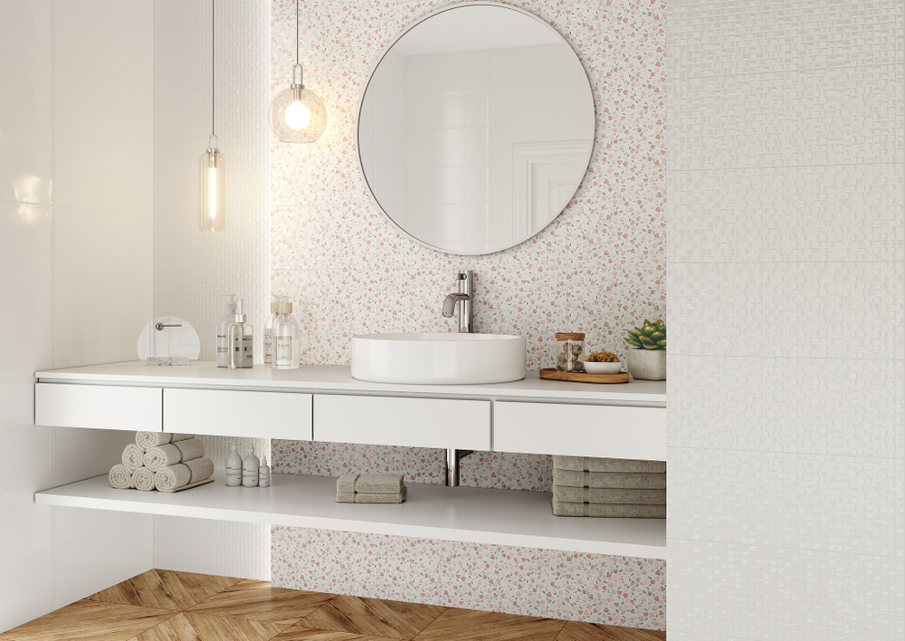 Свити бел верх 01 / Sweety white wall 01  250х600 (1-й сорт)