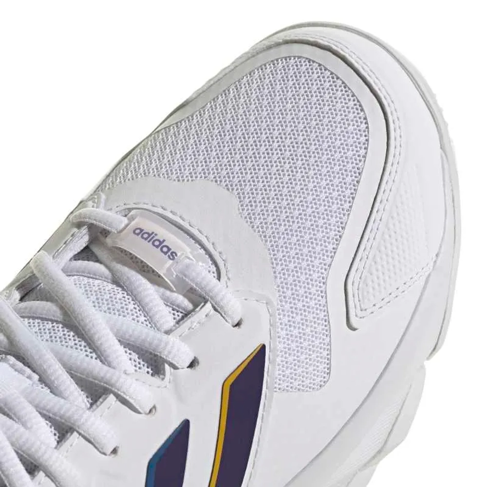 Женские теннисные кроссовки Adidas CourtJam Control 3 W - footwear white/core purple/footwear white