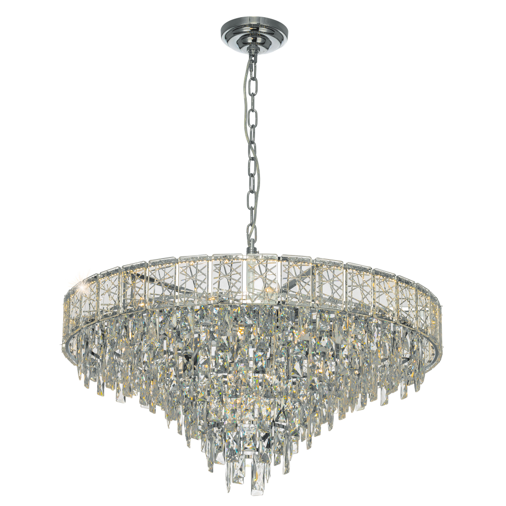 Citilux SAGRADA CL317281 Люстра хрустальная подвесная Хром