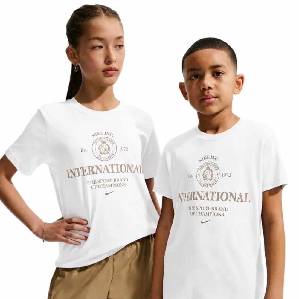 Футболка для девочки Nike Kids Sportwear Club Rules - white