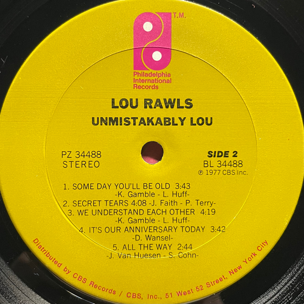 Lou Rawls ‎– Unmistakably Lou (США 1977г.)
