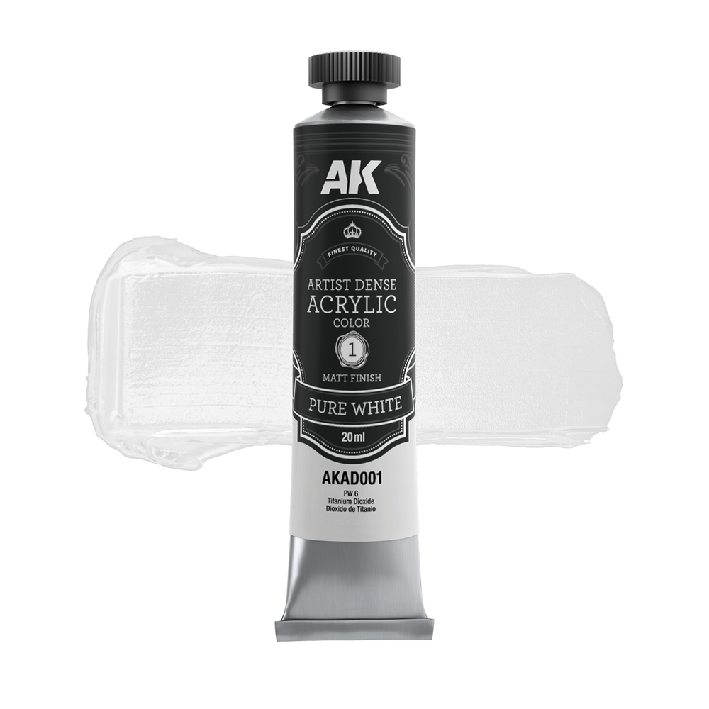Artistic Dense Acrylic - Pure White