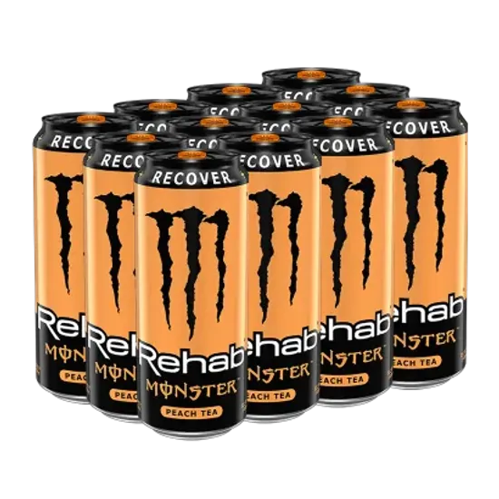 Энергетический напиток Monster Energy Rehab Peach, Персиковый чай, 500 мл (Венгрия