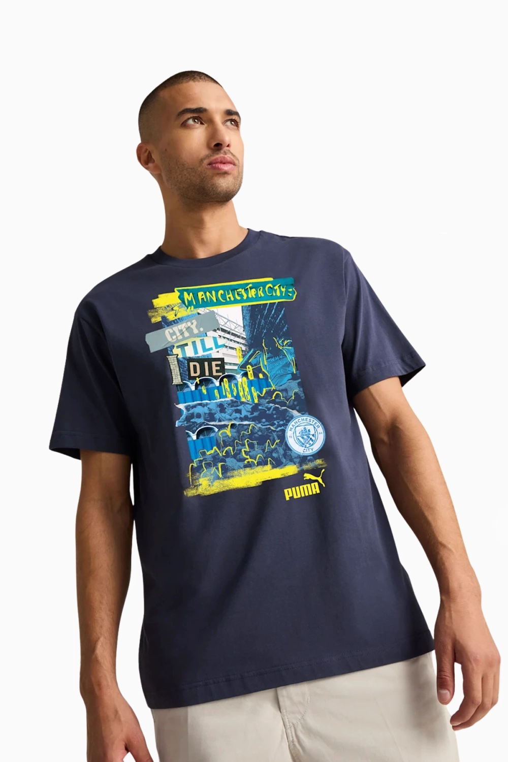 Футболка Puma Manchester City 24/25 FtblNRGY+ - темно-синий
