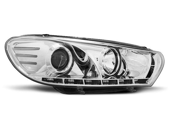 Передние фары VW Scirocco 3 daylight chrome