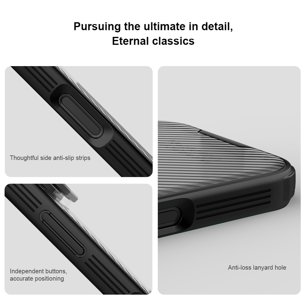 Чехол тонированный на смартфона iPhone 17 Pro, серия CamShield Prop (версия с прозрачной крышкой объектива) от Nillkin