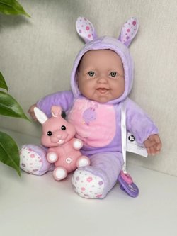 Кукла для девочки мягконабивная в костюме Зайчика 30см (35300A)
