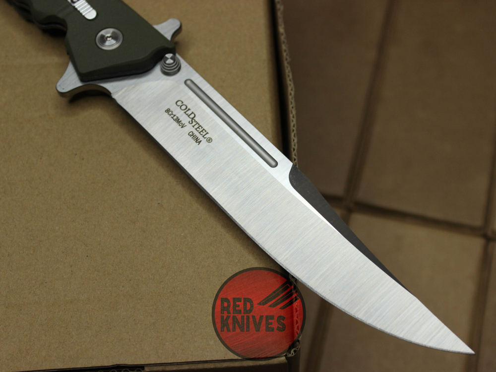 Нож Cold Steel Luzon XL - зеленая рукоять, клинок сатин