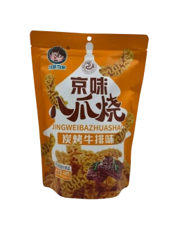 Китайские острые чипсы со вкусом стейк на грилле, 188гр.