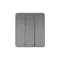 Выключатель трехклавишный KRANZ Miele Round Титан KR-78-0707-2
