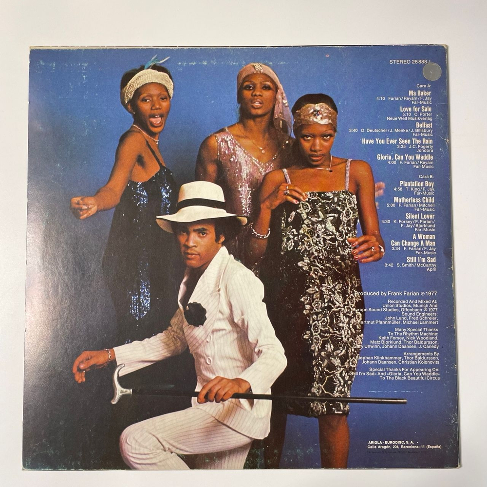 Винтажная виниловая пластинка LP Boney M. Бони М, Love For Sale (Испания 1977)