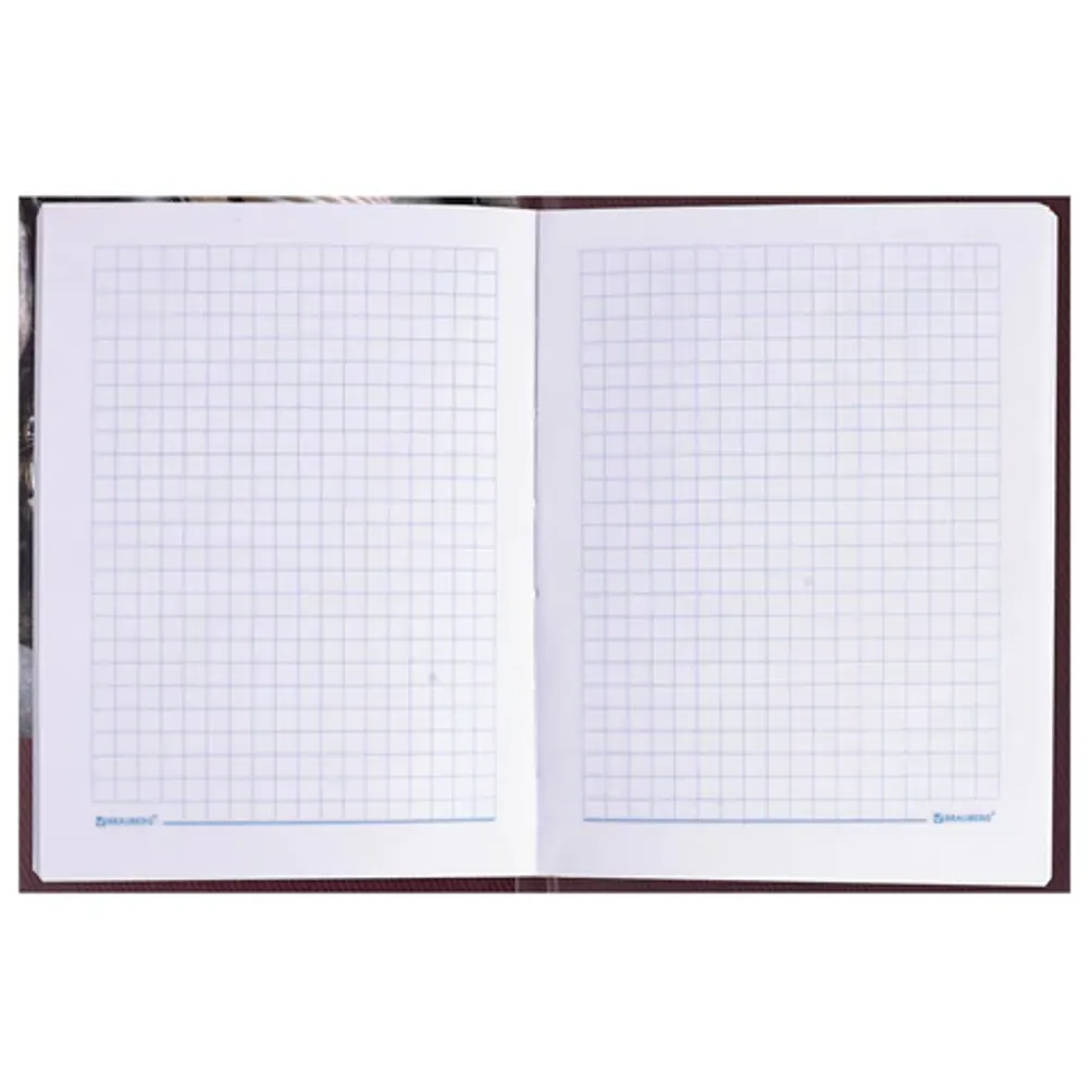 Записная книжка А6, 80л, обл. твёрдая, выб.лак, Brauberg Время