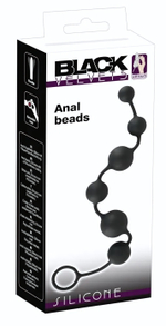 Анальная цепочка Black Velvets Anal Beads - 40 см. (Цвет: черный)